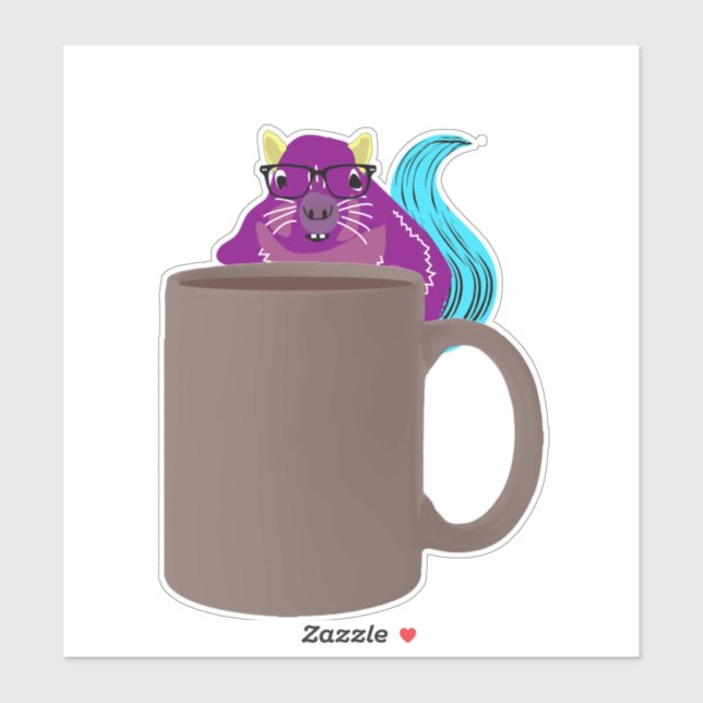 Naughty Squirrel #894 Sticker (Sheet)