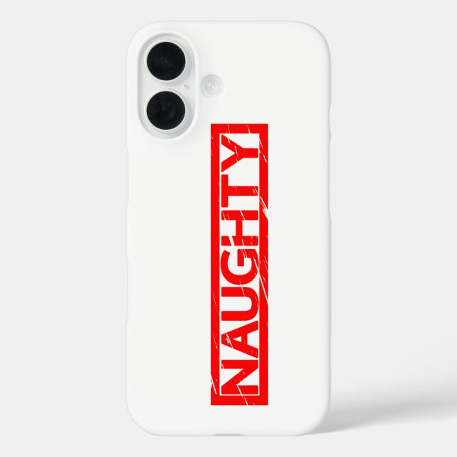 Naughty Stamp Case-Mate iPhone Case (Back)
