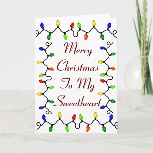 NAUGHTY SWEETHEART LOVE AT CHRISTMAS HOLIDAY CARD