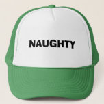 Naughty Trucker Hat at Zazzle