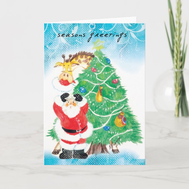 Naughty Twiga Holiday Card (Front)