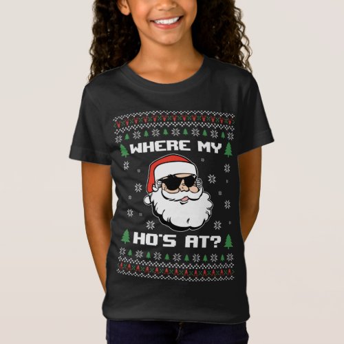 Naughty Ugly Christmas Sweater Funny Adult Wheres