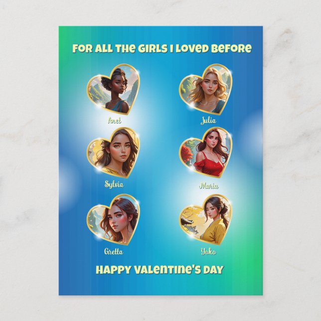 Naughty Valentine's Day Card for a Bachelorette (Front)
