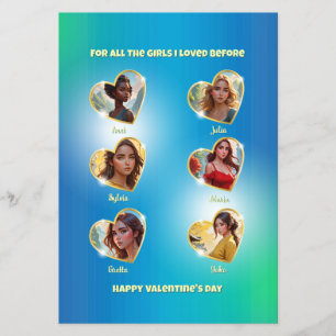 Naughty Valentine's Day Card for a Bachelorette Flyer