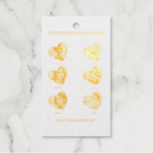 Naughty Valentine's Day Card for a Bachelorette Foil Gift Tags