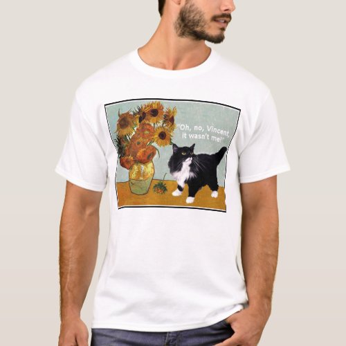 Naughty Van Gogh Cat T_Shirt
