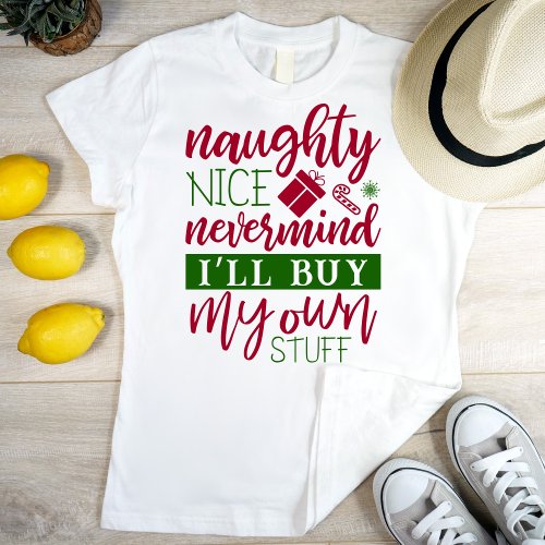 Naughty vs nice cool funny T_Shirt