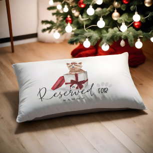 Naughty Watercolor Yorkshire Dog Reserved For Pet Bed