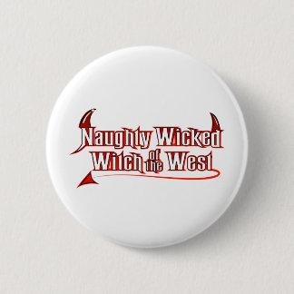 Naughty Wicked Witch Button