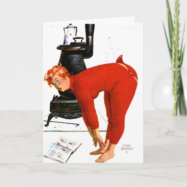 NAUGHTY WIFE BIRTHDAY FUNNY GREETING  CARD (Front)