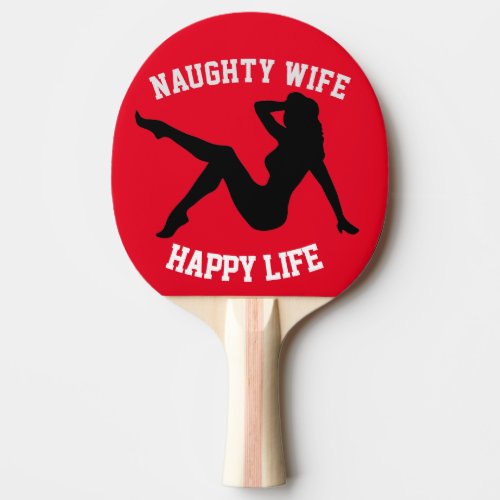 NAUGHTY WIFE Ping Pong Paddles for Christmas