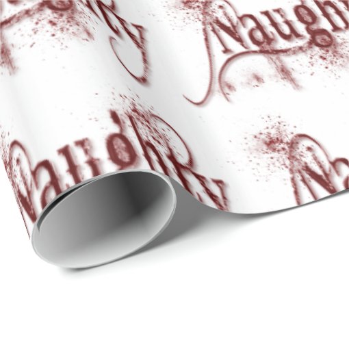 Naughty Wrapping Paper | Zazzle