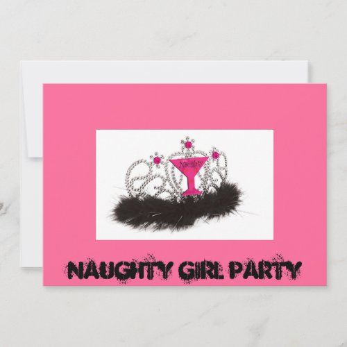 Naughy Girl Party Invitation