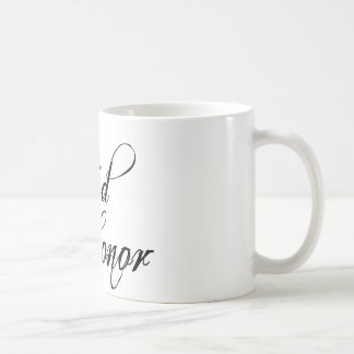 Naughy Grunge Script - Maid Of Honor Black Coffee Mug
