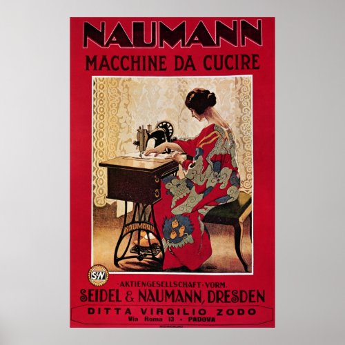 Naumann Macchine da Cucire Poster
