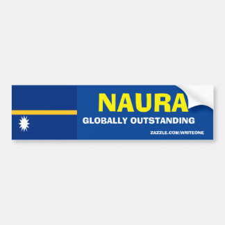 NAURA GLOBALLY OUTSTANDING BUMPER STICKER