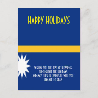 NAURA HAPPY HOLIDAYS HOLIDAY POSTCARD