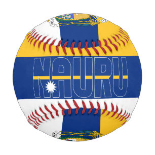 Nauru Flag and Coat of Arms Patriotic Baseball