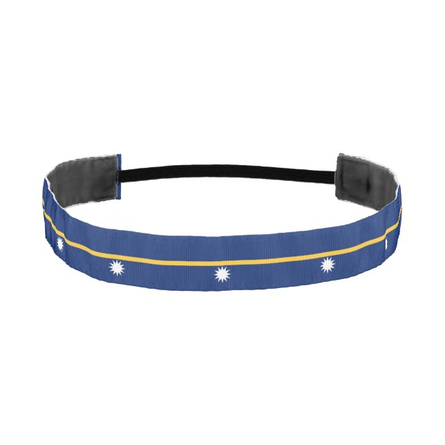 Nauru Flag Athletic Headband (Front)