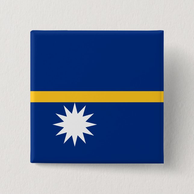 Nauru Flag Button (Front)