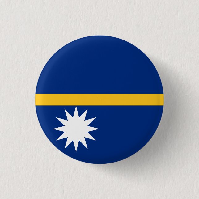 Nauru Flag Button (Front)