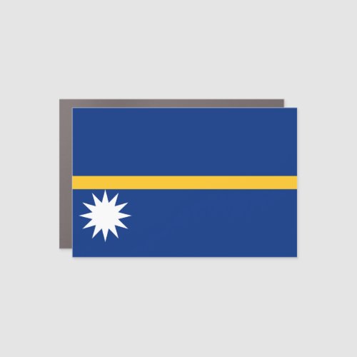 Nauru Flag Car Magnet