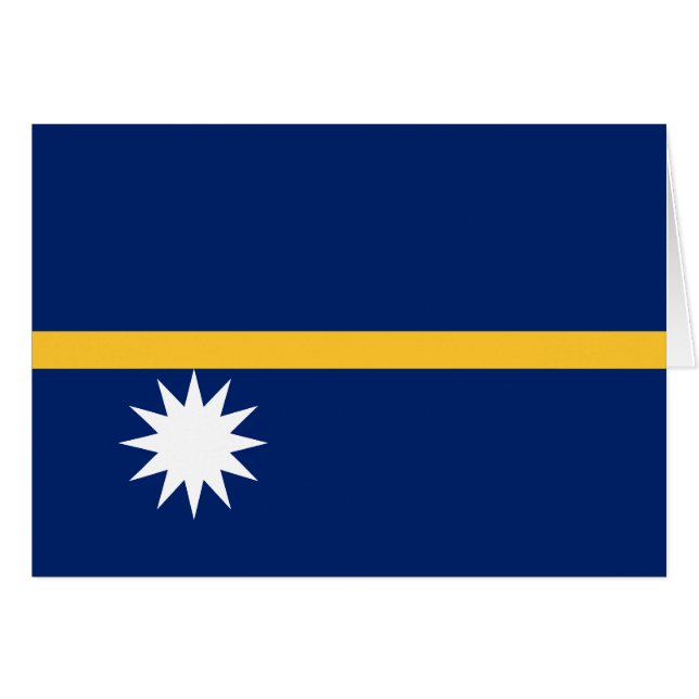Nauru Flag Cards (Front Horizontal)