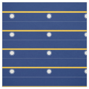 Nauru Flag Fabric