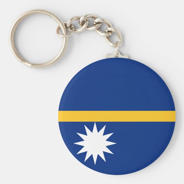 Nauru Flag Keychain (Front)