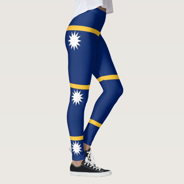 Nauru Flag Leggings (Right)