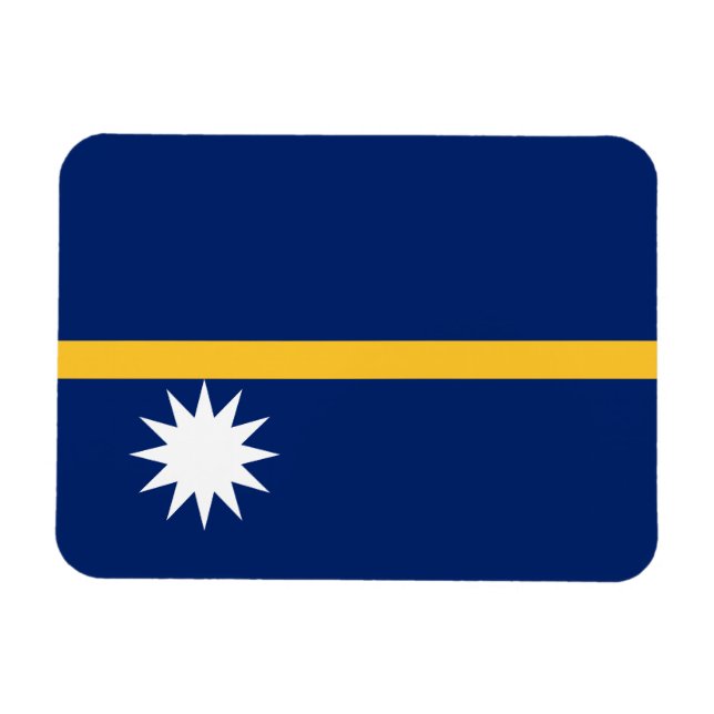 Nauru Flag Magnet (Horizontal)