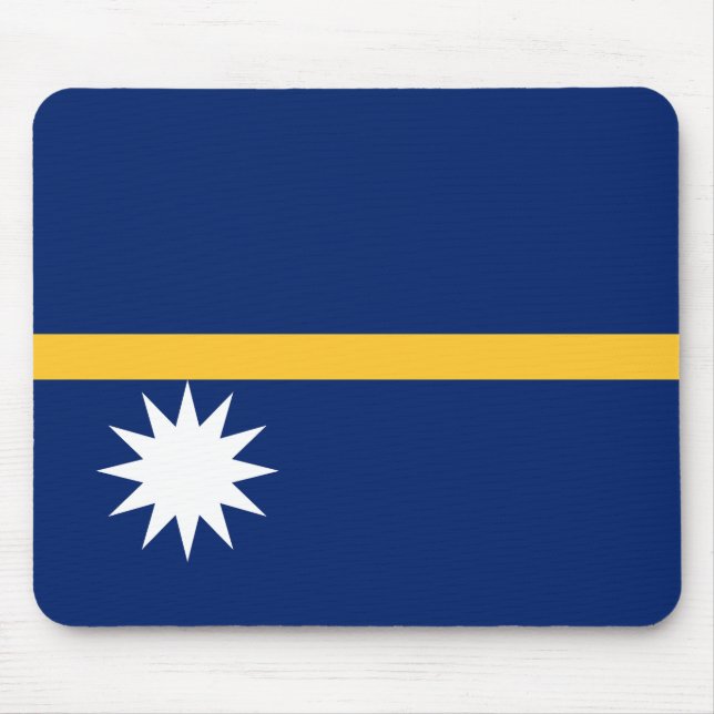 Nauru Flag Mouse Pad (Front)