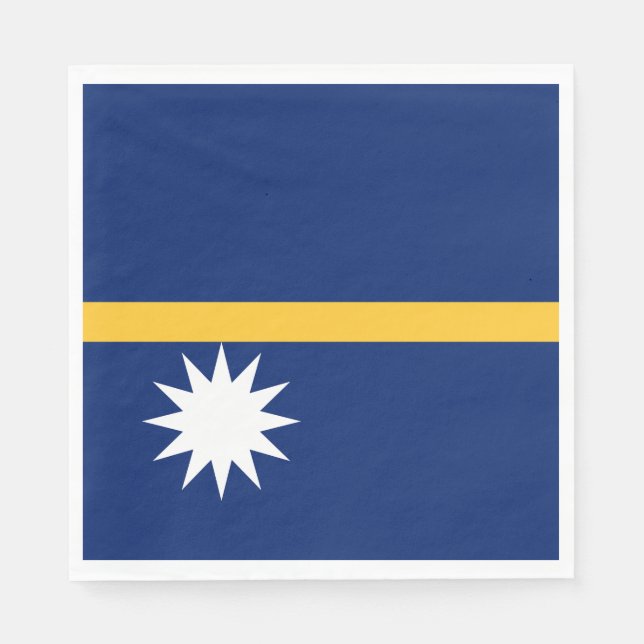 Nauru Flag Napkins (Front)
