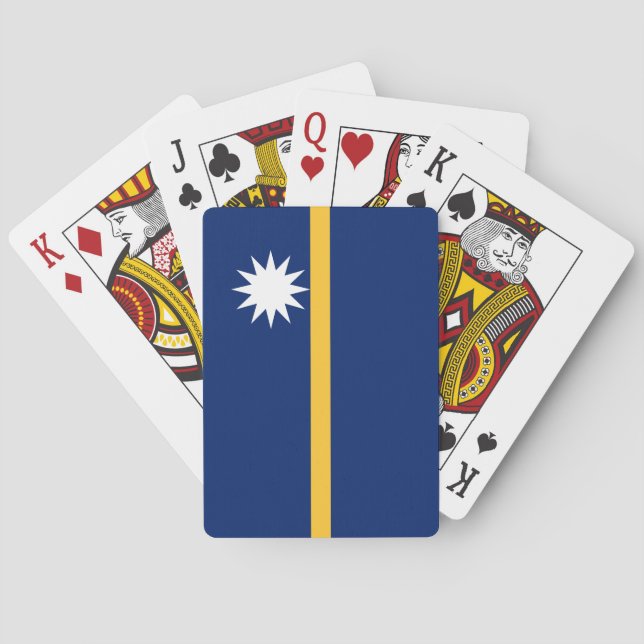 Nauru Flag Poker Cards (Back)