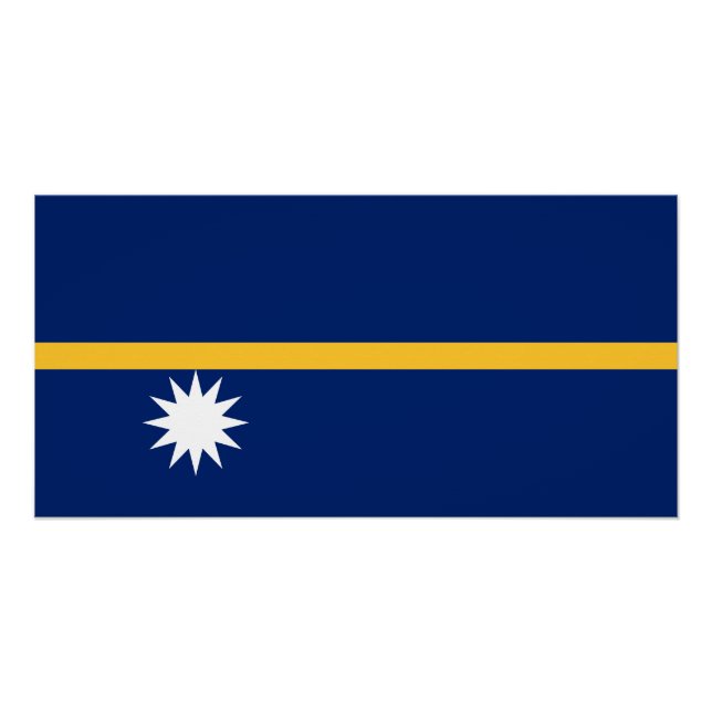 Nauru Flag Poster (Front)