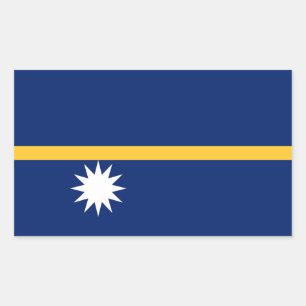 Nauru Flag Rectangular Sticker