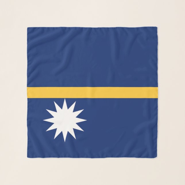 Nauru Flag Scarf (Front)