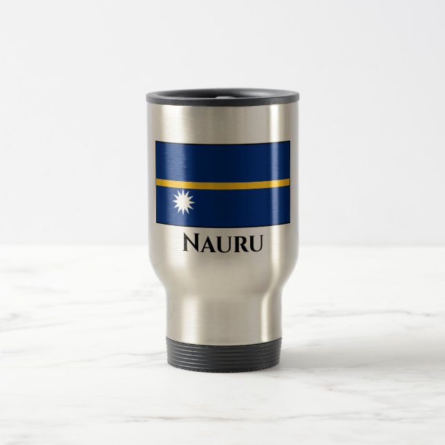 Nauru Flag Travel Mug (Center)