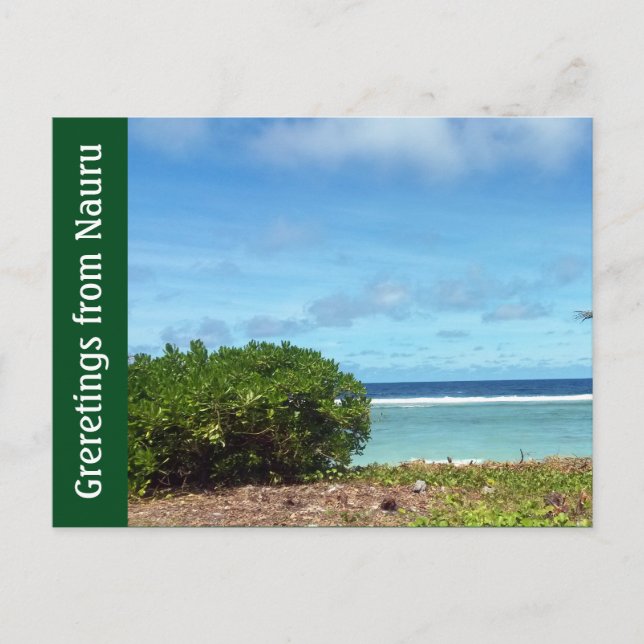 nauru greeting waters postcard (Front)
