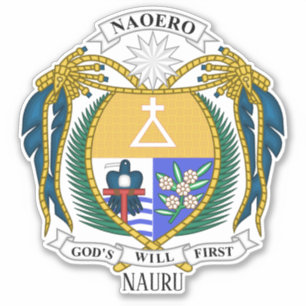 Nauru National Emblem Patriotic Sticker
