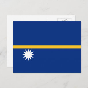Nauruan Flag, Flag of Nauru Postcard