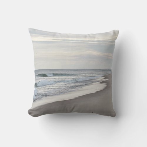 Nauset beach Cape Cod Throw Pillow