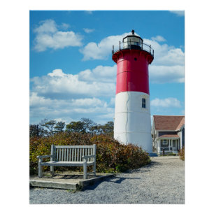 Nauset Beach Lighthouse on Cape Cod Poster