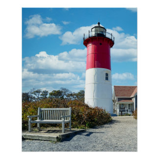 Nauset Beach Lighthouse on Cape Cod Poster