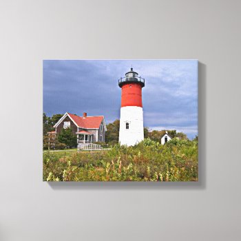 Nauset Lighthouse  Cape Cod Mass Canvas Print by LighthouseGuy at Zazzle