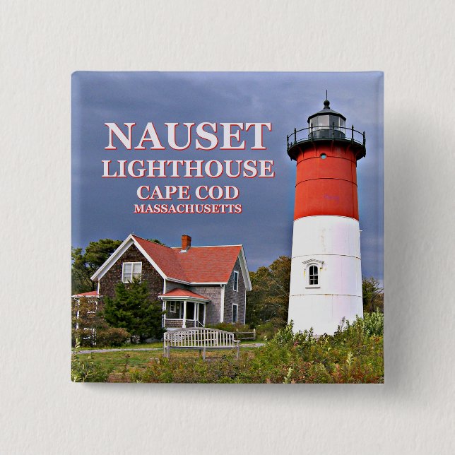 Nauset Lighthouse, Cape Cod Massachusetts Pin (Front)