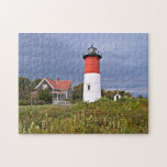 Nauset Lighthouse, Cape Cod Massachusetts Puzzle at Zazzle