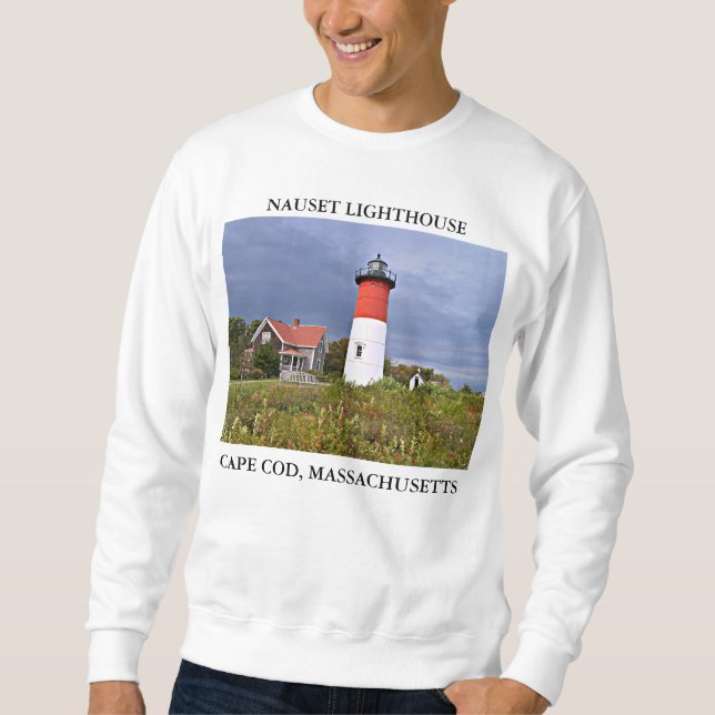 Nauset Lighthouse, Cape Cod Massachusetts Sweatshirt (Front)