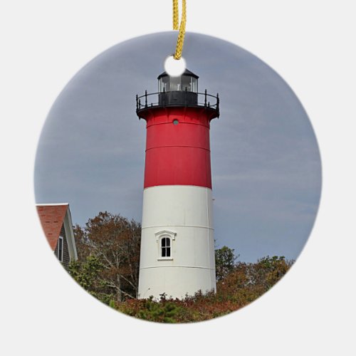 Nauset Lighthouse Ceramic Ornament