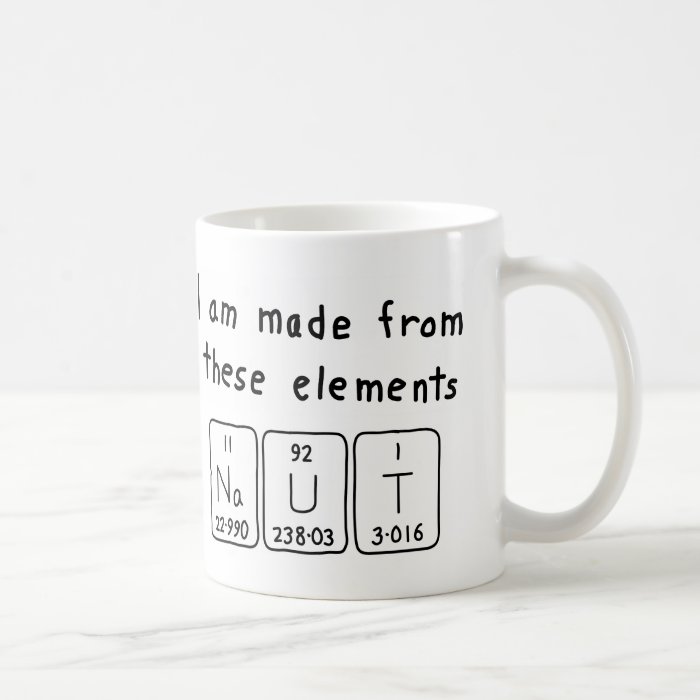 Naut periodic table name mug